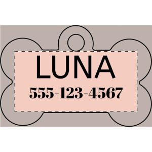 14457127608770752401_2048.jpeg Engraved Bone Pet ID Tag — Custom Name & Phone Number